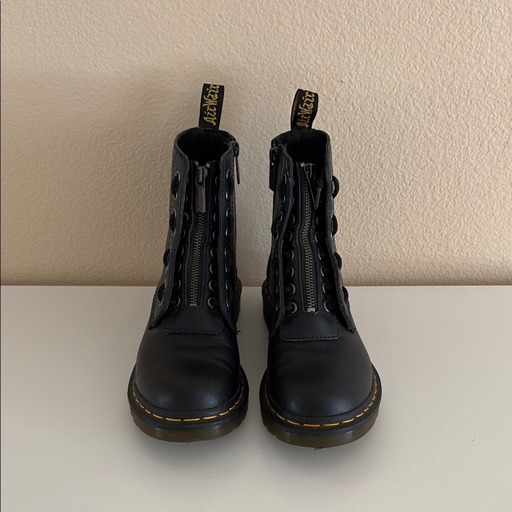 Doc Marten Black Leather Boots